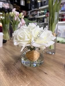 7 li Gül-  Beyaz renkli