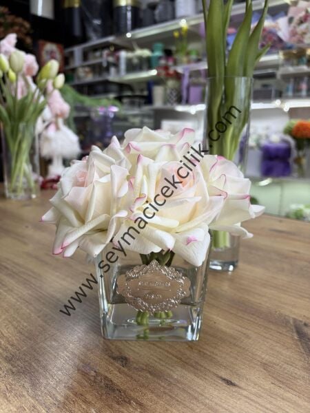 7 li Islak Gül-  Allıklı