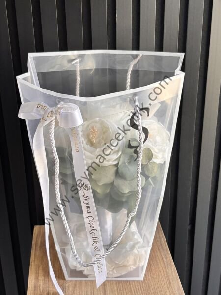 Islak Şakayık Yapay - Gelin Buketi