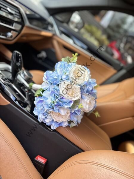 Islak Şakayık- Ortanca Gelin Buketi