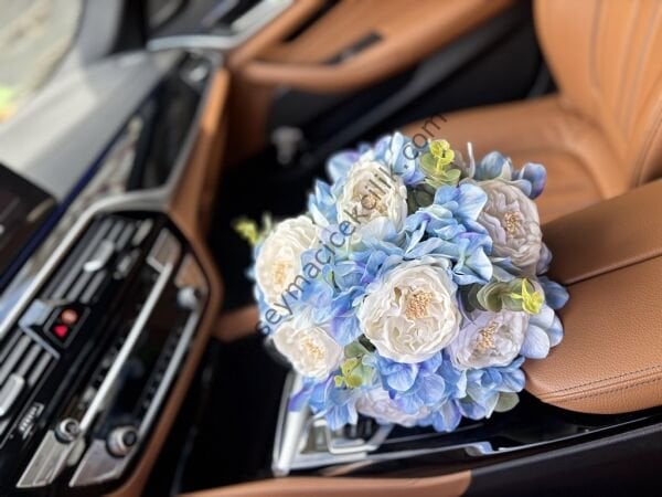 Islak Şakayık- Ortanca Gelin Buketi