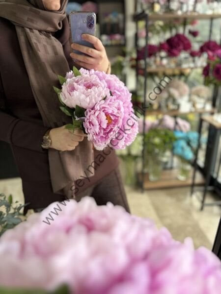 Yapay bez Şakayık  Çiçeği- Gelin Buketi