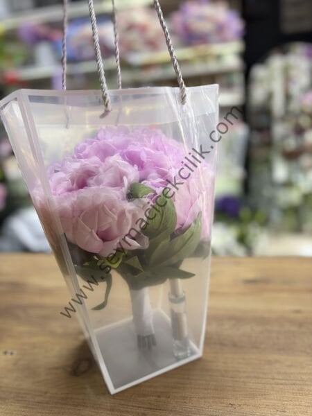 Yapay bez Şakayık  Çiçeği- Gelin Buketi