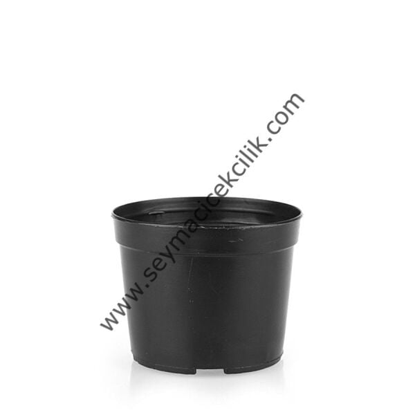 9 cm Yuvarlak Siyah Saksı- 100 adet