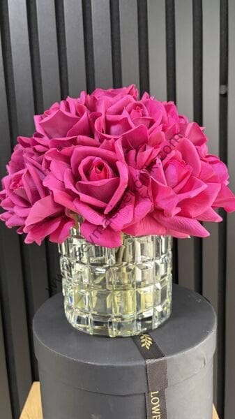 15 li Islak Gül-  Fuşya