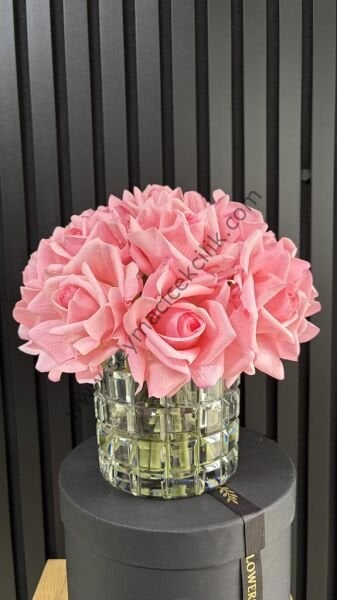 15 li Islak yapay Gül-  Pembe