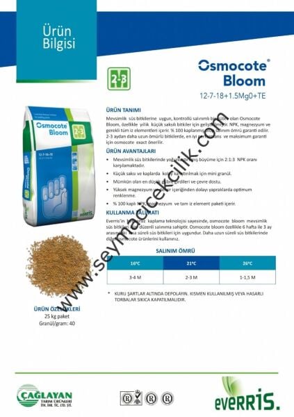 Akıllı gübre- Yavaş salınımlı gübre- 1 kg